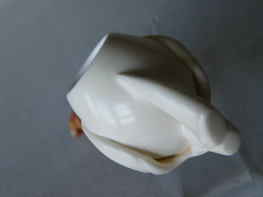 Hand-carved eagle's claw Turkish block meerschaum pipe, product EC-22