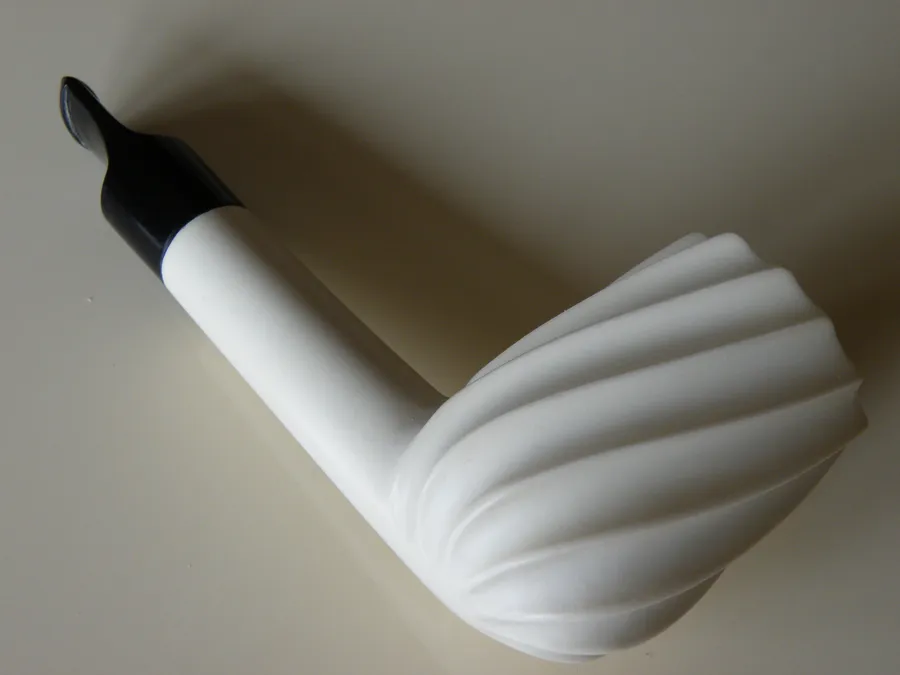 Hand-carved freehand Turkish block meerschaum pipe, product FH-56